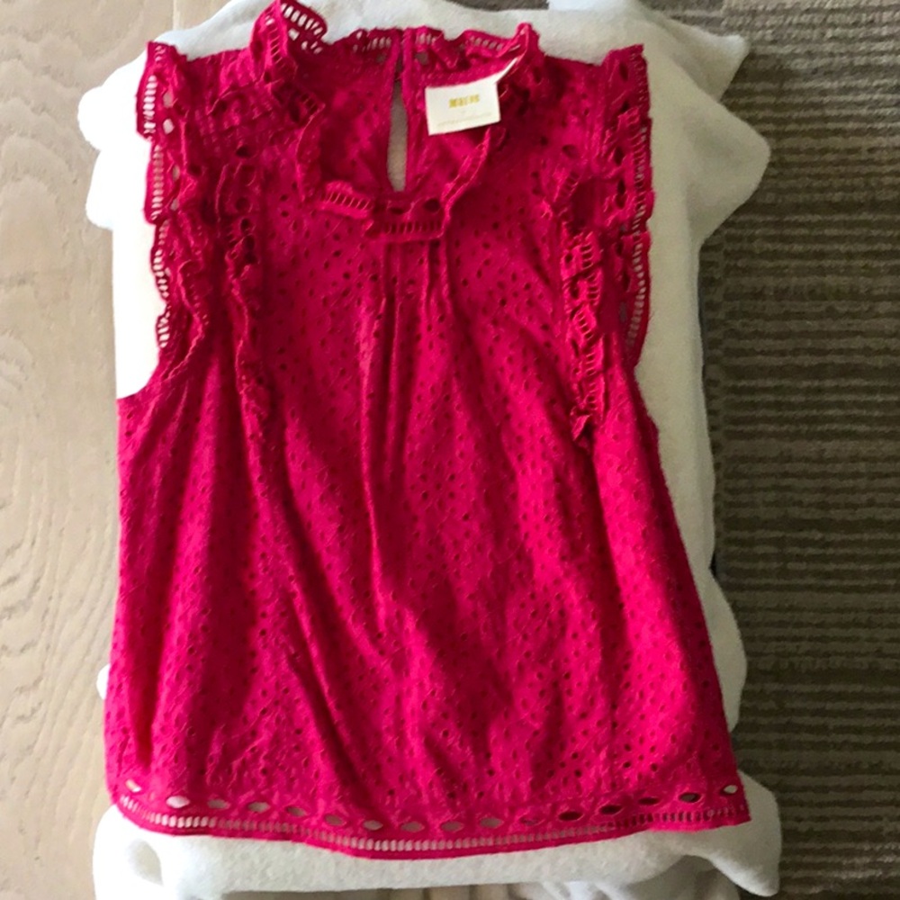 Anthropologie eyelet sleeveless top